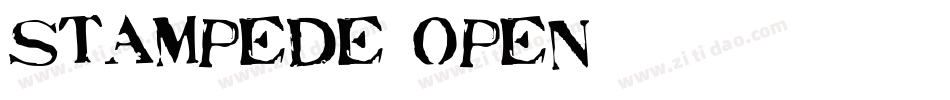 Stampede Open字体转换